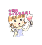 ネイルサロンのスタンプ（個別スタンプ：1）