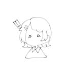 まっしろゆるいスタンプ（個別スタンプ：14）
