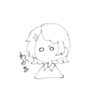 まっしろゆるいスタンプ（個別スタンプ：16）