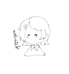 まっしろゆるいスタンプ（個別スタンプ：19）