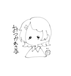 まっしろゆるいスタンプ（個別スタンプ：21）