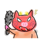 ぶたブタ子豚お腹が空いた！boo！第2の豚（個別スタンプ：12）