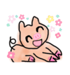 ぶたブタ子豚お腹が空いた！boo！第2の豚（個別スタンプ：16）