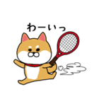 テニスやりたすぎる柴犬（個別スタンプ：21）