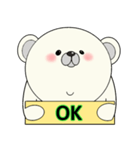 平常心なクマさん（個別スタンプ：32）