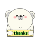 平常心なクマさん（個別スタンプ：35）