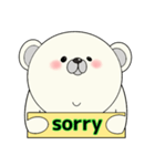 平常心なクマさん（個別スタンプ：36）
