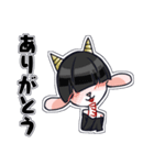 もっと！メカクレやぎ（個別スタンプ：1）