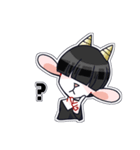 もっと！メカクレやぎ（個別スタンプ：8）