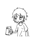 白黒ボーイ（個別スタンプ：2）