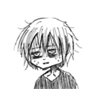 白黒ボーイ（個別スタンプ：4）