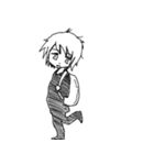 白黒ボーイ（個別スタンプ：5）
