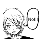 白黒ボーイ（個別スタンプ：11）