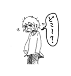 白黒ボーイ（個別スタンプ：26）