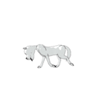 ハイスピードで動く白い犬（個別スタンプ：15）