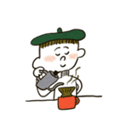 ハグマンのおともだち・コーヒー豆ちゃん（個別スタンプ：14）