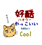 パンダ，時々台湾山猫(日本語＆中国語＆英語)（個別スタンプ：30）