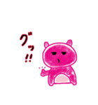 熊のピンキー（個別スタンプ：24）