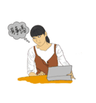彼女の日常言語（個別スタンプ：1）