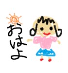 女の子のスタンプ(よく使う言葉)（個別スタンプ：3）