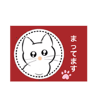 記号猫白猫ちゃん2（個別スタンプ：2）