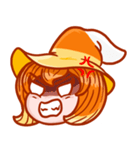 キャンディコーン魔女（個別スタンプ：8）