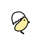 可愛いたまごひよこ（個別スタンプ：3）