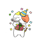 自由気ままな猫とほのぼのライフ（個別スタンプ：21）