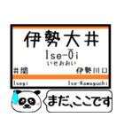 三重 名松線 参宮線 駅名 今まだこの駅です（個別スタンプ：7）