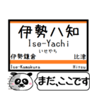 三重 名松線 参宮線 駅名 今まだこの駅です（個別スタンプ：13）