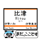 三重 名松線 参宮線 駅名 今まだこの駅です（個別スタンプ：14）