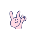 のんびりうさぎとくま（個別スタンプ：1）
