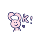 のんびりうさぎとくま（個別スタンプ：2）