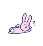 のんびりうさぎとくま（個別スタンプ：3）