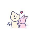 のんびりうさぎとくま（個別スタンプ：40）