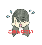 かわいいハイセンス女の子スタンプ（個別スタンプ：8）