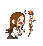女の子スタンプ（お仕事）（個別スタンプ：6）