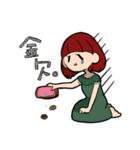 女の子スタンプ（お仕事）（個別スタンプ：12）