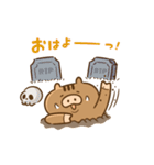 ちょとつもーしん ハロウィン（個別スタンプ：3）