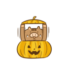 ちょとつもーしん ハロウィン（個別スタンプ：11）