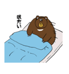 眠たいクマのスタンプ（個別スタンプ：26）