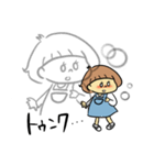 なかよぴマンブラザーズバンド(女の子と猫)（個別スタンプ：4）