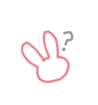 簡素にウサギ2（個別スタンプ：2）