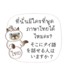 タイ語日本語のツーリスト会話、女性用 #2（個別スタンプ：38）
