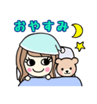 レトロな女の子のスタンプ（個別スタンプ：25）