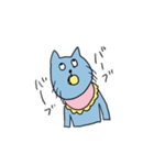 ゆるい青にゃんこ(日常)（個別スタンプ：1）