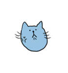 ゆるい青にゃんこ(日常)（個別スタンプ：5）