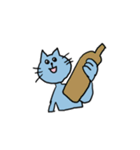 ゆるい青にゃんこ(日常)（個別スタンプ：13）