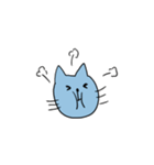 ゆるい青にゃんこ(日常)（個別スタンプ：18）