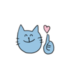ゆるい青にゃんこ(日常)（個別スタンプ：19）